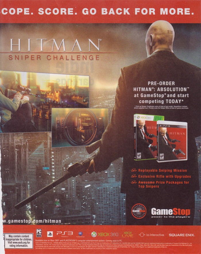 Gamestop-Hitman annonce