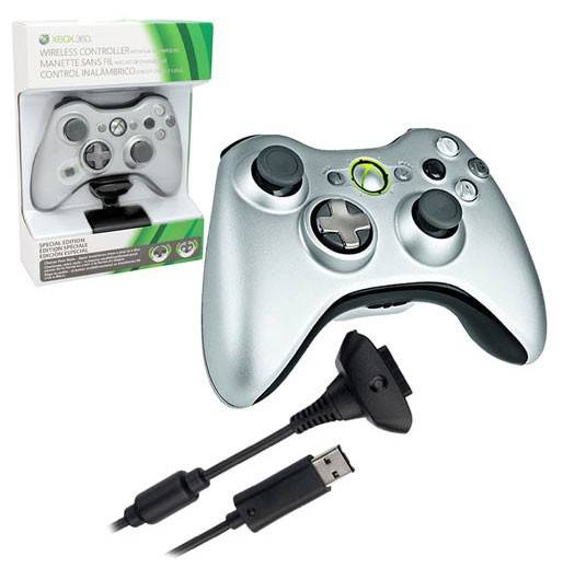 Manette-Xbox360 Silver  04