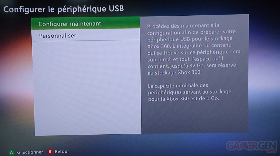 32go de stockage Xbox 360
