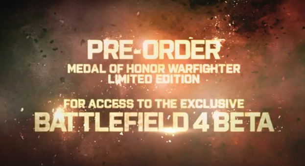 battlefield 4 beta medal of honor précommande
