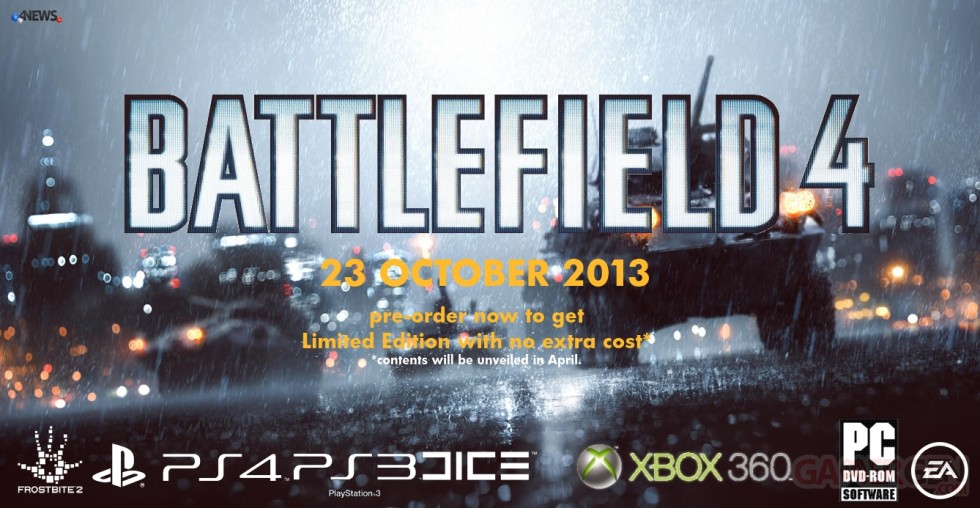 battlefield 4 image révelation date sortie edition limitée