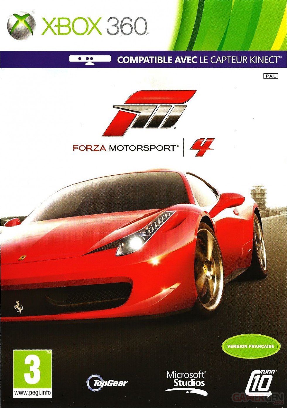 concours casquette forza motorsport 4 jaquette Forza Motorsport 4 front cover