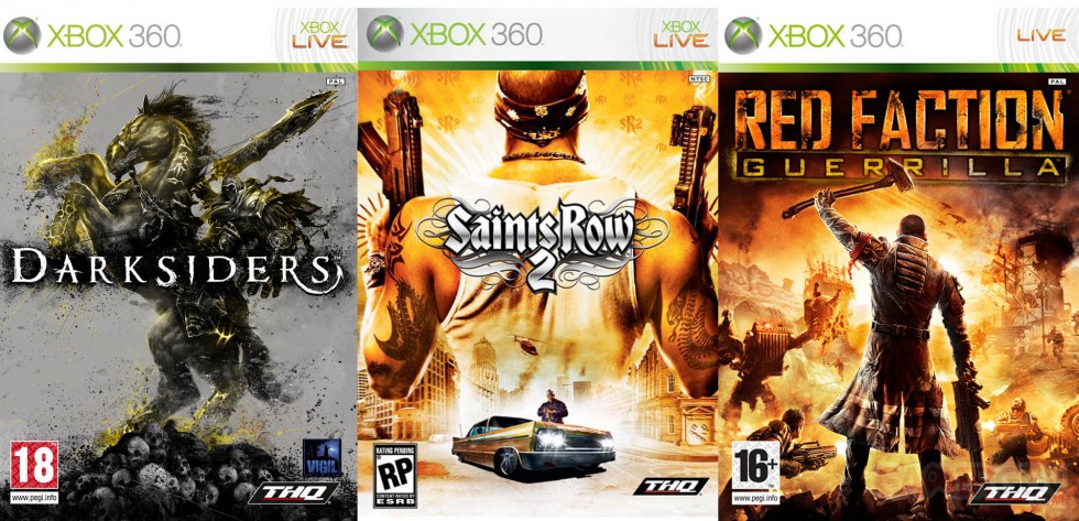Darksiders, Saints row. red faction