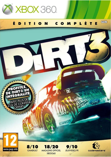 dirt 3 edition complete jaquette