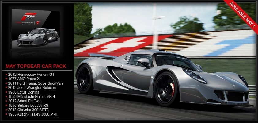 may top gear car pack forza motorsport 4