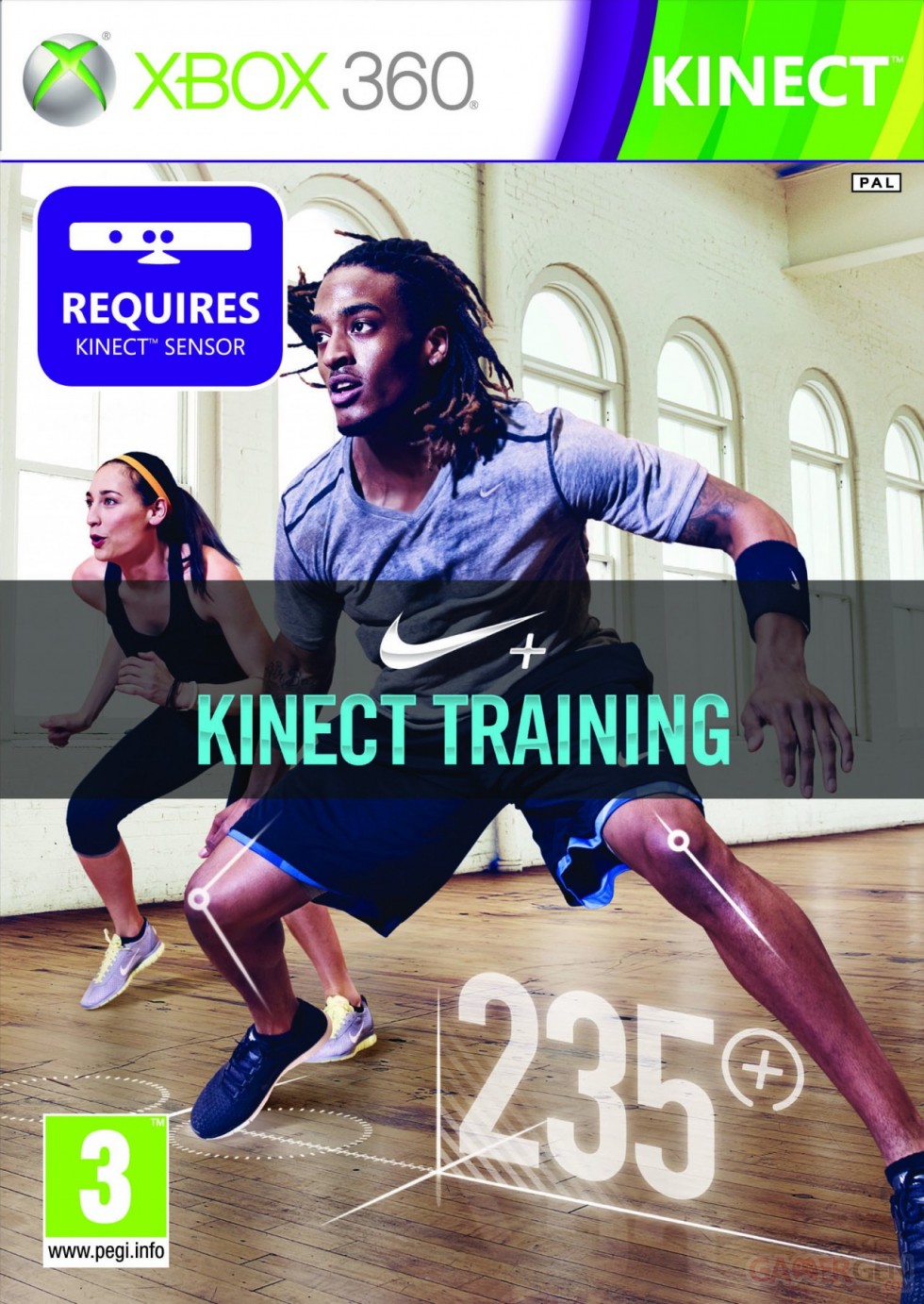 nike + kinect training jaquette xbox 360
