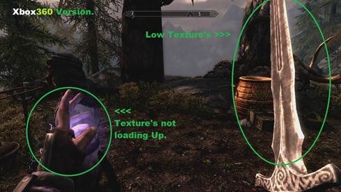 Problème de textures sur Xbox 360 - Skyrim 1