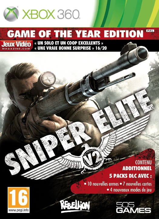Sniper Elite V2 - édition jeu de l\'année jaquette