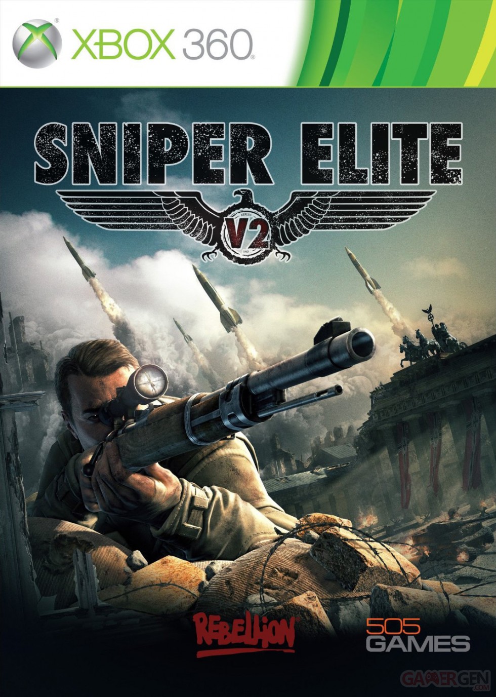 Sniper Elite V2 Jaquette cover xbox