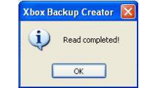 tuto dump xbox backup creator read complete