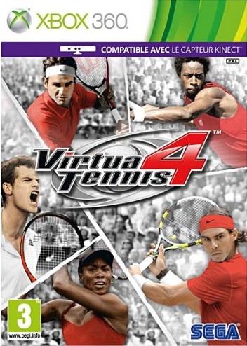 Virtua Tennis 4 xbox 360 jaquette