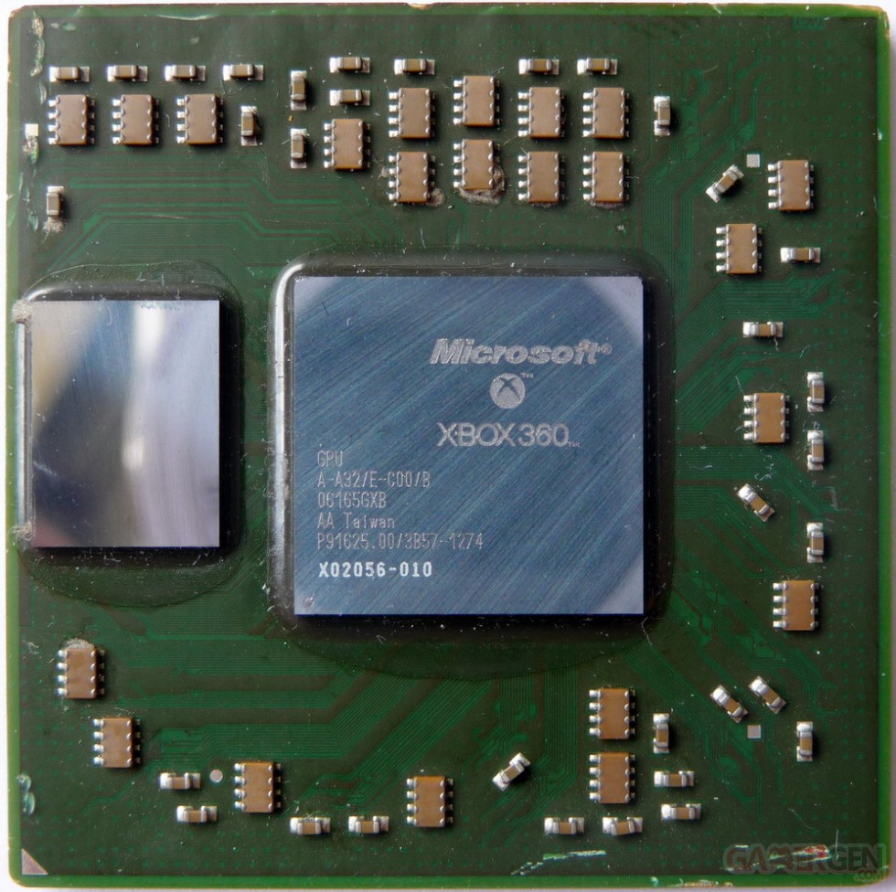 Xbox 360 GPU ATI  X02056 Xenos (r500) 01